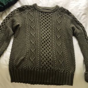 LL Bean cable knit sweater